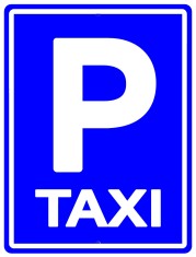 Semn de parcare taxi foto