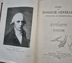 Carte veche 1930 Rene Jeannel Curs de biologie generala Evolutia si ereditatea