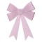 Fundă Decorativă Crăciun, Glitter Roz, 38 cm, PVC