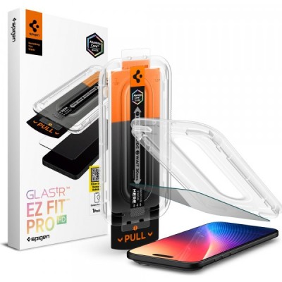 Folie de protectie Ecran Privacy Spigen GlastR EZ FIT Pro pentru Apple iPhone 17 Air, Sticla Securizata, Full Glue foto