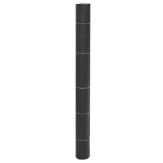 vidaXL Membrană antiburuieni, negru, 1x5 m, PP 4005143