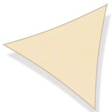 Copertina prelata de soare, triunghiulara, impermeabila, cu protectie UV, 360x360x360 cm, bej Household NewTrend