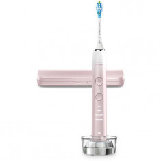 Periuta de dinti electrica Philips Sonicare Diamindclean Series 9000 HX9911/84, 62000 miscari/min, 4 programe, 1 capat, roz