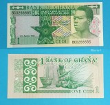 Ghana (p#17) 1 Cedi 1982 UNC &#039;Tesator&#039; serie: BC0268885