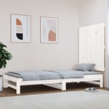 Cumpara ieftin Tăblie de pat pentru perete, alb, 82,5x3x90 cm, lemn masiv pin