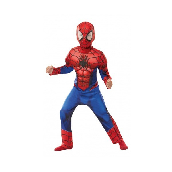 Costum Deluxe Spiderman cu muschi 98-104 cm 3-4 ani