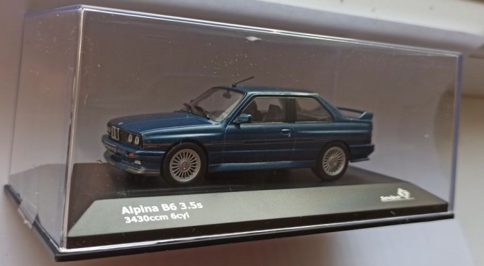 Macheta BMW E30 Alpina B6 3.5 1986 albastru - Solido 1/43