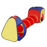 Cort de joaca pentru copii 3 in 1 pliabil tunel legatura 300x80x86 cm poliester geanta transport, ProCart