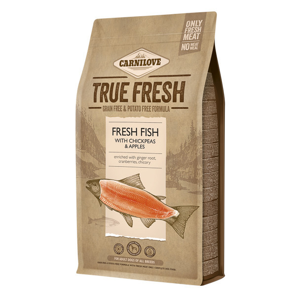 Hrana uscata pentru caini Carnilove True Fresh, Adult, Peste, 1.4 Kg