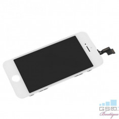 Display iPhone 5s Cu Touchscreen Si Geam Alb foto