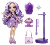 Papusa Rainbow High Violet Willow + Animal de Companie, Slime, Accesorii, Mov