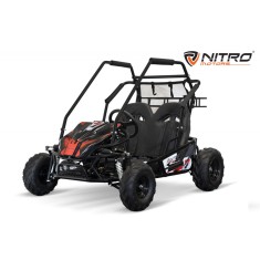 Buggy electric pentru 2 copii, Nitro Gokart 2000W 60V 20Ah, premium, culoare Rosie