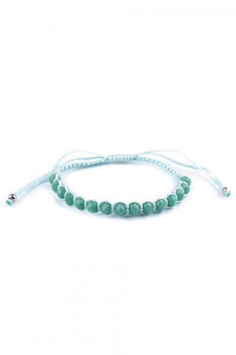 Bratara shamballa cu margele fatetate Turcoaz