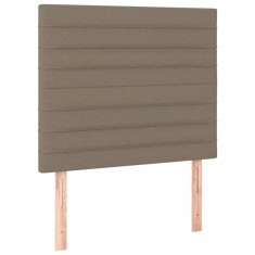 Tablii de pat, 2 buc, gri taupe, 100x5x78/88 cm, textil foto