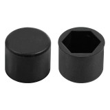 Ornamente prezoane silicon 20buc - Hex 21mm - Negru Garage AutoRide