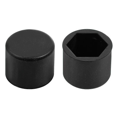 Ornamente prezoane silicon 20buc - Hex 21mm - Negru Garage AutoRide foto