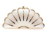 Poseta ALDO alba, ARIELCLUTCH 976, din piele ecologica