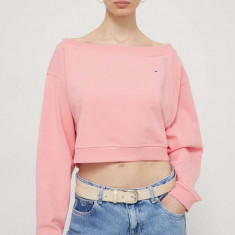 Tommy Jeans bluză femei, culoarea roz, uni DW0DW17956