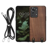 Husa Kwmobile pentru OnePlus Nord 2T, Maro, Lemn, KWM000022PB001C, Silicon, Carcasa