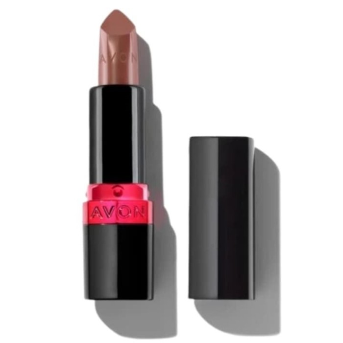 Ruj Avon Toffee Kiss Ultra Creamy 47, ruj nude caramel, cremos, satinat, hidratant