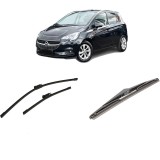 Cumpara ieftin Set 3 stergatoare OPEL CORSA E (X15) din 2014-2019, pentru parbriz si luneta fata si spate auto, Bosch Twin-Aerotwin Multi, din cauciuc siliconat rezi