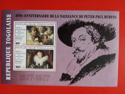 TOGO, RUBENS - BLOC MNH foto