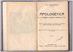 Georgescu, I. - Apologetica, Bucuresti 1932 foto