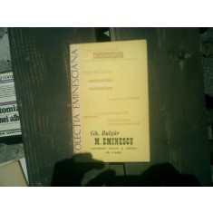 M. Eminescu coordonate istorice si stilistice ale creatiei - Gh. Bulgar