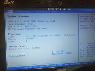 display Asus EeePC X101H X101 X101CH Acer Aspire One D255 D255e nav70 B101AW06 v.4 V.1 10.1&amp;#039;&amp;#039; LED Slim 40 pini foto