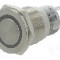 Intrerupator anti-vandalism, ON-(ON), &Oslash;19mm, ONPOW - LAS1-AGQPF-11E/G/24V/S
