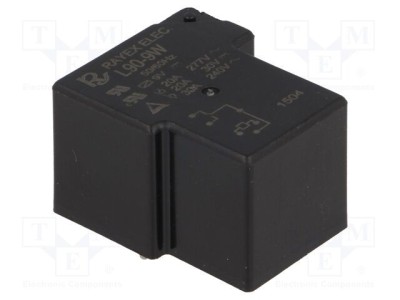 Releu electromagnetic SPDT 9VDC 30A L90 PCB 900mW Recoy/RAYEX ELECTRONICS foto
