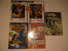 Lot 5 jocuri PC - Command and conquer, Original War, Renegade foto