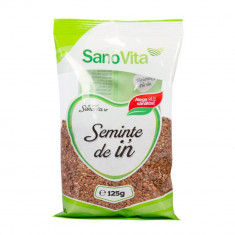 Seminte de In Sano Vita, 125g, Seminte Sanatoase Ieftine, Seminte pentru Salate, Seminte Naturale, Punga de Seminte Sano-Vita, Punga de In pentru Sala