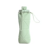 Sticla Pliabila Mint - H2O din silicon de calitate superioara, flexibil si durabil, 600 ml, usor de transportat si depozit, Oem