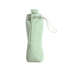 Sticla Pliabila Mint - H2O din silicon de calitate superioara, flexibil si durabil, 600 ml, usor de transportat si depozit