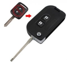 Carcasa cheie Topautochei&reg; pentru Nissan Qashqai Micra Navara Almera ( Conversie in cheie briceag)