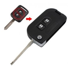 Carcasa cheie Topautochei&reg; pentru Nissan Qashqai Micra Navara Almera ( Conversie in cheie briceag)
