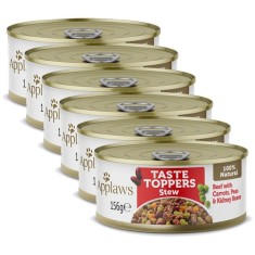Applaws Dog Taste Toppers Tocani?a Tocani?a de vita cu morcovi, mazare ?i fasole 6 x 156 g foto