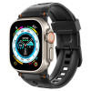 Curea Spigen Rugged Ultra Band pentru Apple Watch 4/5/6/7/8/9/Se/Ultra 1/2 (42/44/45/49 mm) Negru Mat, Silicon