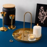 Cumpara ieftin Accesoriu metalic decorativ Decorative Metal Accessory Rustic 5, Aur, 20.5x18 cm