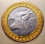 1.602 ALGERIA ANTILOPA 50 DINARS DINARI 1992 BIMETAL, Africa