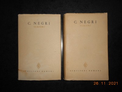 COSTACHE NEGRI - SCRIERI 2 volume (1966, editie cartonata) foto