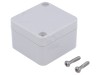 Carcasa universala GAINTA G250 din Policarbonat IP65, Gri Deschis, 50x52x35mm, -40...125&deg;C
