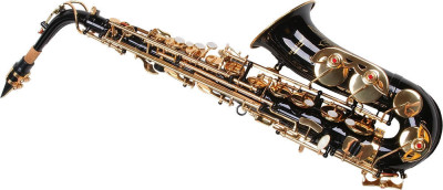 Saxofon Alto Karl Glaser NEGRU + clape auriu foto