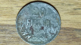 Ungaria - moneda de colectie - 20 filler 1916 - Karl IV - varianta rara fier !