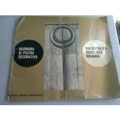MARMURA SI PIATRA DECORATIVA DI REPUBLICA SOCIALISTA ROMANA - CATALOG