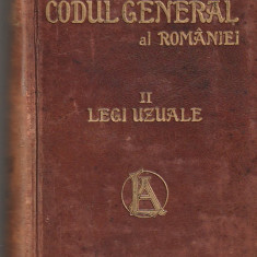 C. HAMANGIU - CODUL GENERAL AL ROMANIEI VOL II LEGI UZUALE 1856-1900