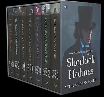 Sherlock Holmes Series Complete Collection 7 Books Set By Arthur Conan Doyle,Conan Doyle - Editura Classic Editions foto