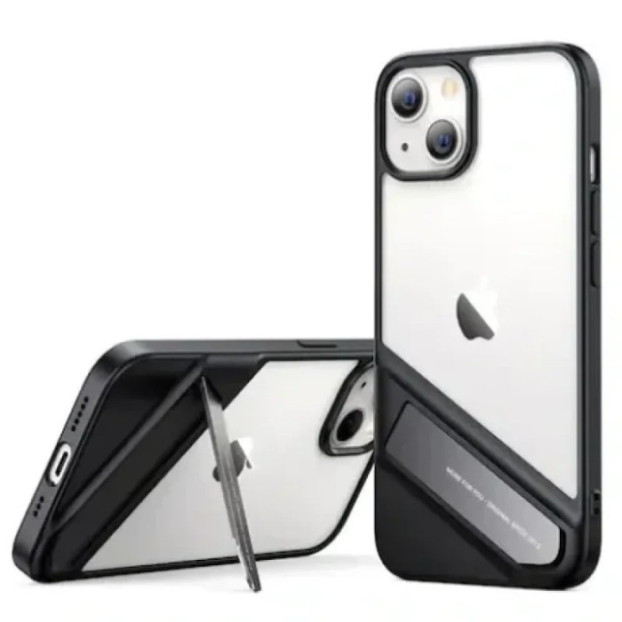 Husa Cover Ugreen Fusion Standing Case pentru iPhone 13 Rama Neagra
