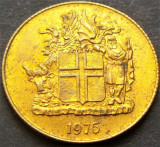 Cumpara ieftin Moneda 1 KRONA / COROANA - ISLANDA, anul 1975 *cod 2047 C = luciu de batere, Europa